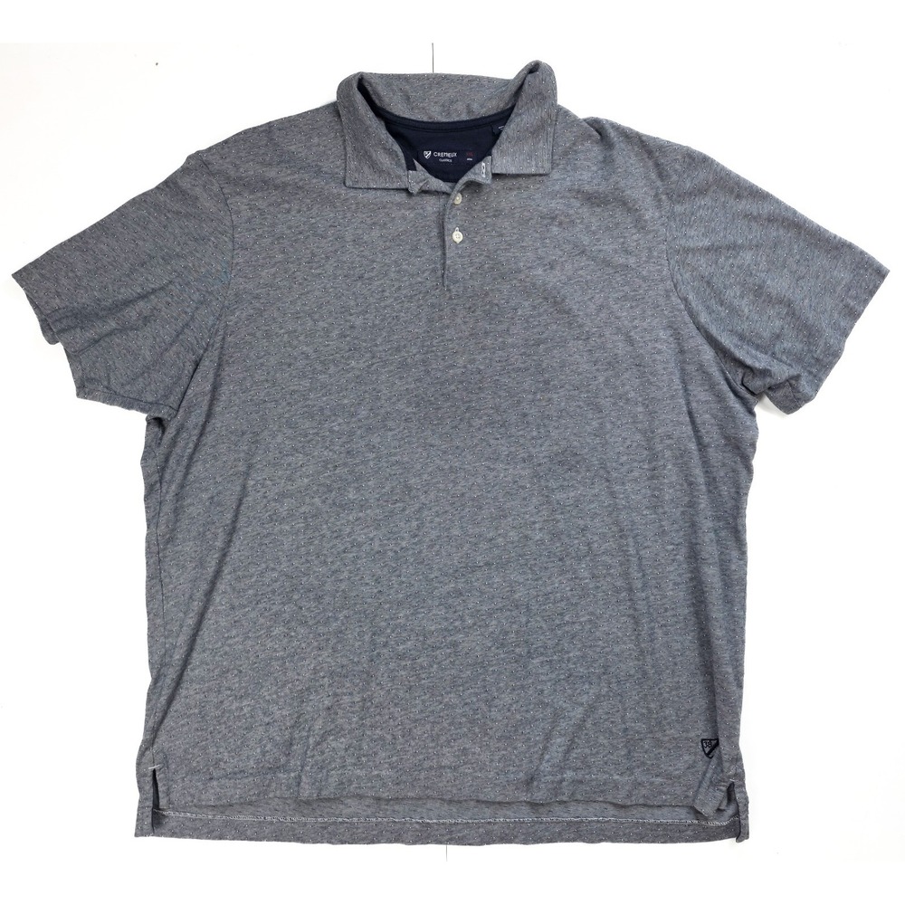 Daniel Cremieux Classics Gray 1/4 Button Short Sleeve Polo Men's Size XXL